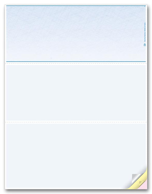 DLT831 Blank Laser Checks Top Format 8 1/2 x 11"