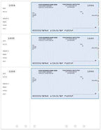 DLW009 Unlined Laser Wallet Checks with Holes 8 1/2 x 11"