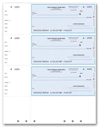 DLW010 Laser Wallet Check Lined Hole-Punched 8 1/2 x 11"