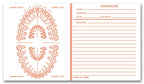 DS26 Dental Exam Record Slips Unnumbered Teeth 4 1/2 x 8"