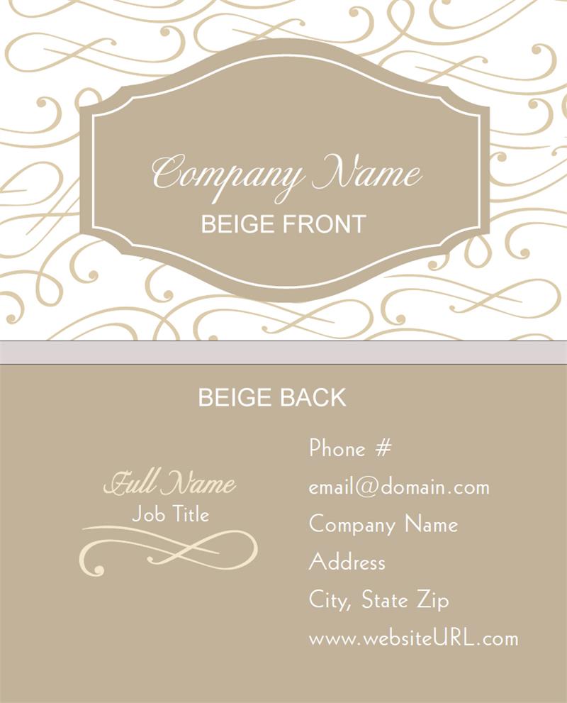 Full Color Elegant Scroll Business...