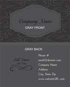 Full Color Elegant Scroll Business Cards
