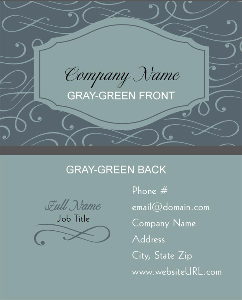 Full Color Elegant Scroll Business...