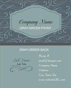 Full Color Elegant Scroll Business Cards