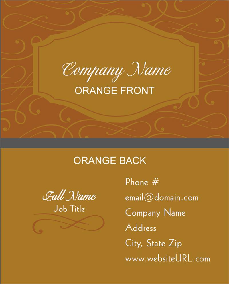 Full Color Elegant Scroll Business...