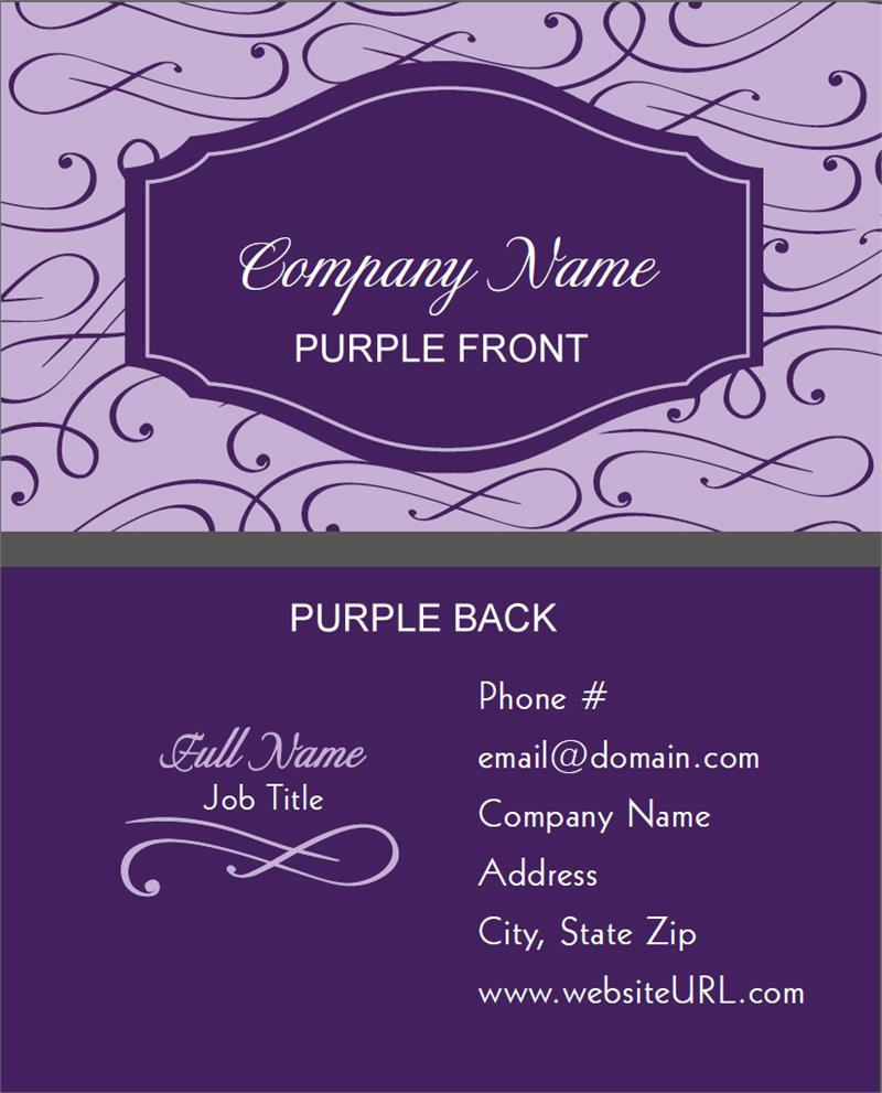 Full Color Elegant Scroll Business...
