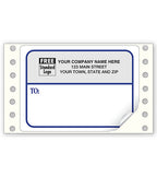 EP33C Blue and Gray Continuous Mailing Label 4 x 2 7/8"