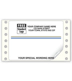 EP66C Cont Blue Gray Stripe Mailing Label 4 x 2 7/8"