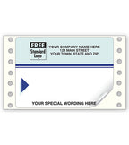 EP69C Blue Continuous Mailing Label 4 X 2 7/8"