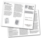 FPRV Notice of Privacy Practices HIPAA Trifold Brochures 8 1/2 x 11"