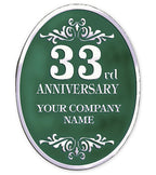 FSE32 Fossler Personalized Anniversary Seal Rolls SE-32 1 5/8 x 2 1/8"