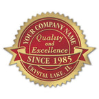 FSE55 Fossler Personalized Anniversary Seal Rolls SE-55 1 7/8 x 1 1/2"