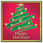FSECH29 Holiday Tree Seal 1 5/8 x 1 5/8"