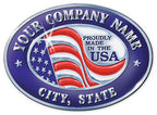 FSEMA11 Personalized Made in America Seal MA-11 1 3/4 x 1 1/4"