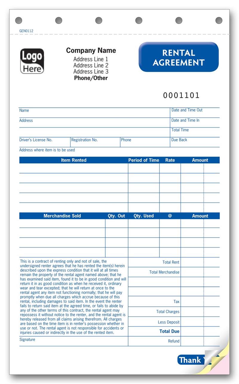 GEN0112 Rental Agreement 5 2/3...
