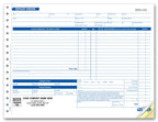 GEN6582 Repair Order with Key Tag Carbonless 11 x 8 1/2"
