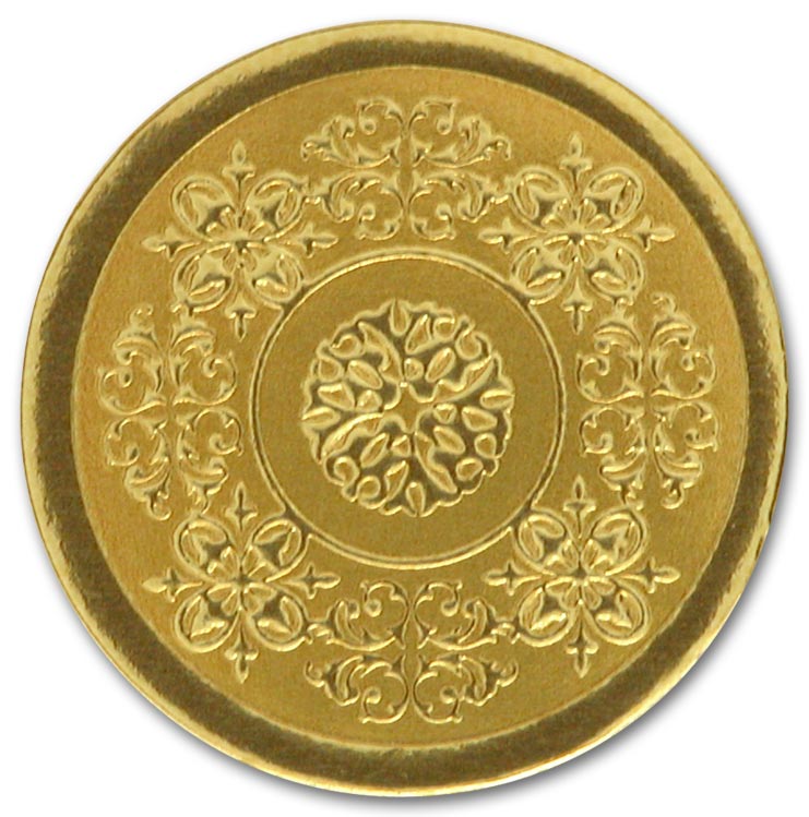 H1113 Round Gold Medallion Envelope...