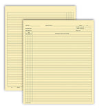 H11590 Continuation Exam Records Folder Style 9 1/2 x 8"