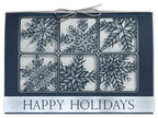 H14603 - N4603 Silvery Snow Laser Cut Holiday Cards 7 7/8 x 5 5/8"