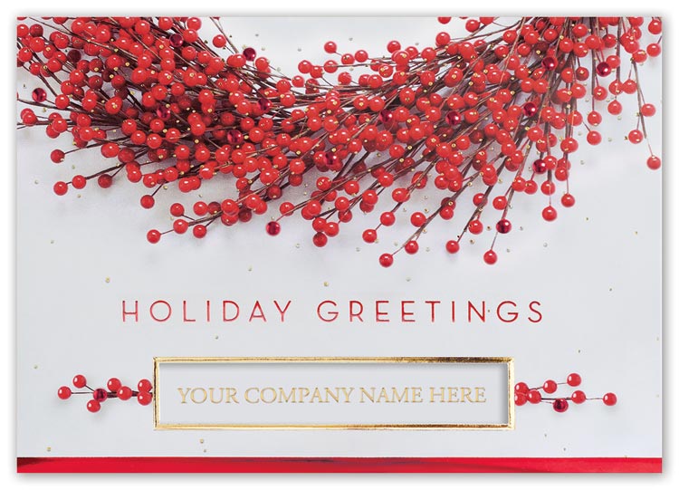 H15620 Berry Festive Holiday Card...