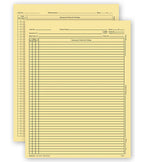 H1592 Continuation Exam Records Without Account Record Letter St 8 1/4 x 10 3/4"