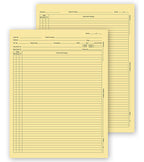 H3561 General Patient Exam Records Letter Style W/o Account Record 8 1/4 x 10 3/4"