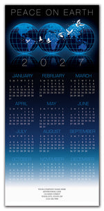HHZ7404 2027 Wishes Calendar Cards 7 7/8 x 16 3/4