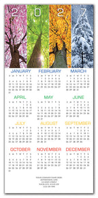 HHZ7405 - N7405 Yearlong Wishes Holiday Calendar Card 7 7/8 x 16 3/4" Flat