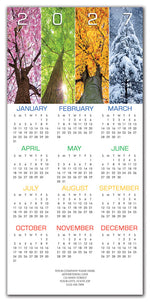 HHZ7405 - N7405 Yearlong Wishes Holiday Calendar Card 7 7/8 x 16 3/4