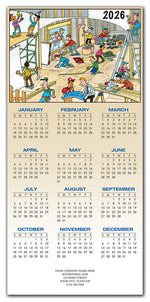 HHZ7415 - N7415 This New House Contractor & Builder Calendar Card 7 7/8 x 16 3/4