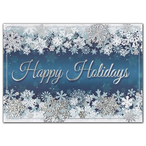HP02115 Dancing Flakes Holiday Cards...