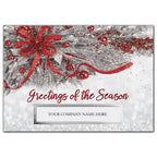 HP02121 Silver Frost Holiday Cards 7 7/8 x 5 5/8"