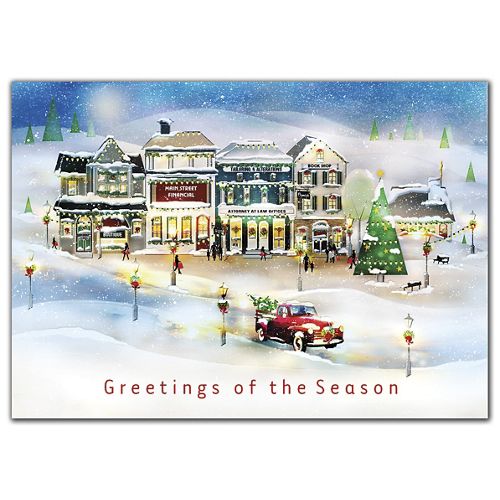 HP09314 Vintage Village Holiday Cards...