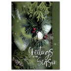 HP09320 Silver Bells Christmas Cards 5 5/8 x 7 7/8"