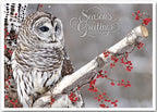 HP13311 - N3311 Winter Owl Holiday Cards 7 7/8 x 5 5/8"