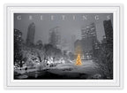 HP14306 - N4306 City Park Glow Christmas Cards 7 5/8 x 5 5/8"