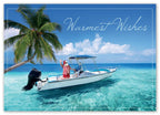 HP15309 - N1539 Seaside Santa Holiday Cards 7 7/8 x 5 5/8"