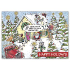 HP16330 - N6330 Electric Wishes Contractor & Builder Holiday Cards 7 7/8 x 5 5/8"