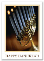 HS09018 - N9018 Menorah Memories Hanukkah Cards 5 5/8 x 7 7/8"