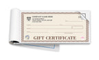 HSD856B High Security Booked Gift Certificates Santa Fe Style 7 3/4 x 3 3/8"