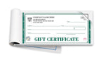 HSD857B High Security Booked Gift Certificates Embassy Design 7 3/4 x 3 3/8"