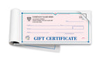 HSD862B High Security Booked Gift Certificates St. Croix Design 7 3/4 x 3 3/8"