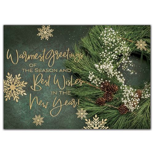 HV02301 Evergreen Greetings Holiday Cards...