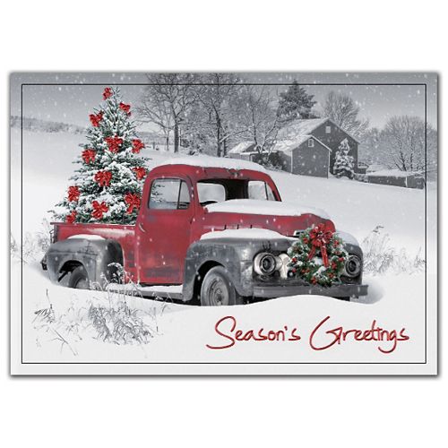 HV02302 Big Red Holiday Cards...