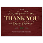 HV02806 Barnboard Thanks Holiday Cards 7 x 5"