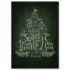 HV09804 Evergreen Thanks Holiday Cards 5 x 7"