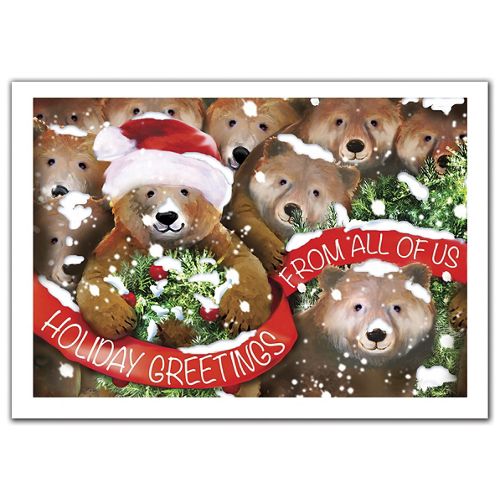 HV09808 Beary Bunch Holiday Cards...