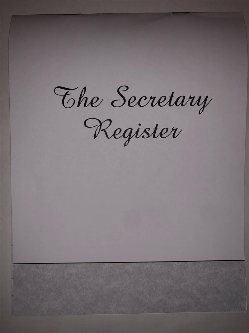 56202N Secretary Deskbook Check Registers 6 3/8 x 8 1/4"