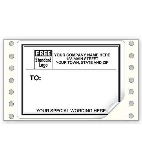 JM28C Mailing Labels Continuous White...
