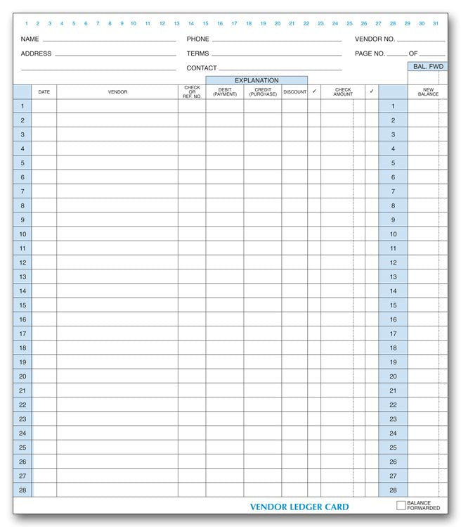 L483 Accounts Payable Vendor Ledger...